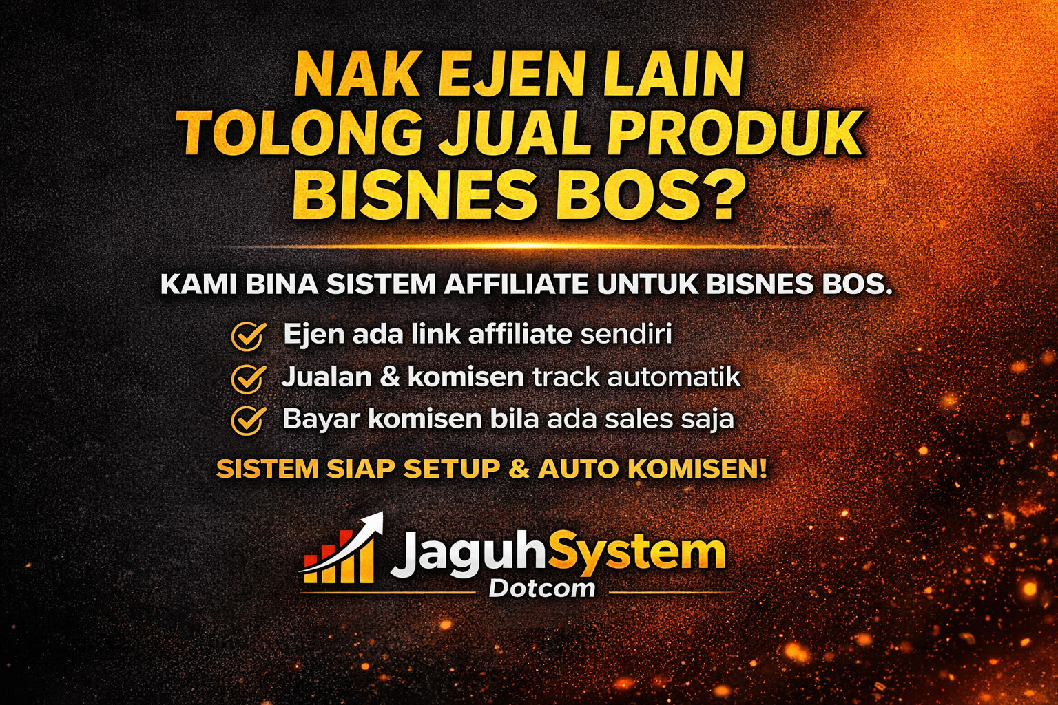 Tempah System Affiliate, Ejen, Dropship
