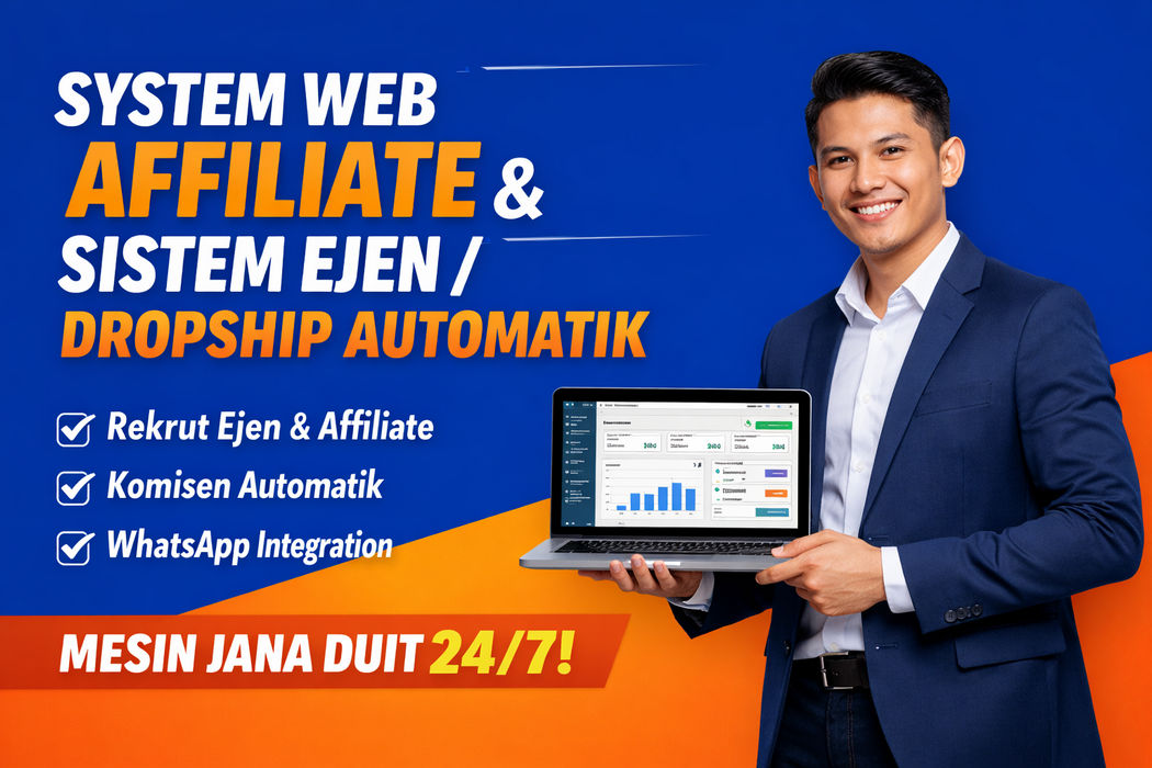 Tempah System Affiliate, Ejen, Dropship